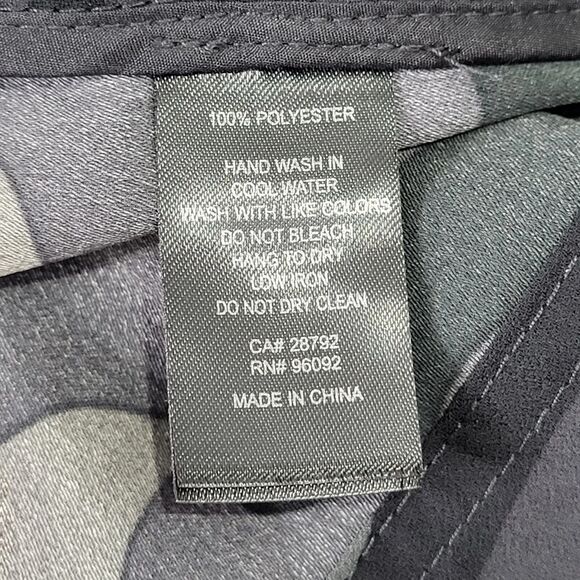 500 Maison Cinqcent Black & Grey Camo Lightweight Belted Trench Jacket Medium - Picture 8 of 16